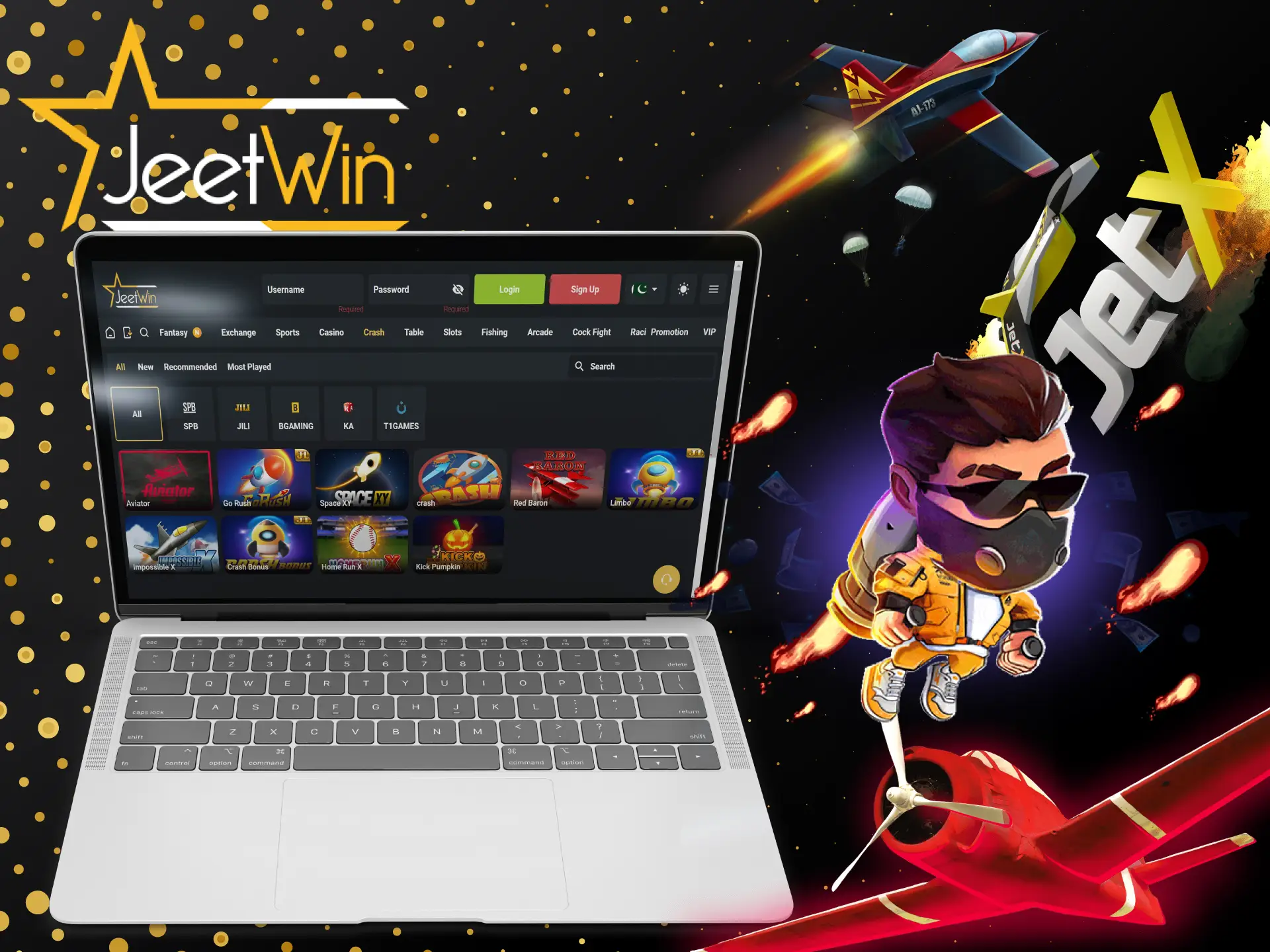 JeetWin پر کریش سلاٹ کھیلیں اور اپنی شرط کو کیش کرنے کے لیے صحیح وقت کا انتخاب کریں۔