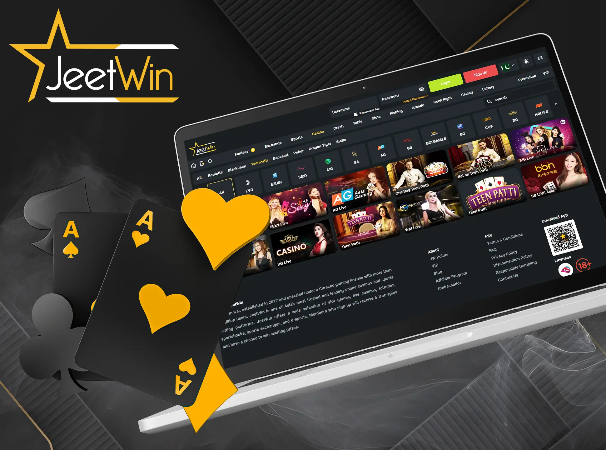 There are many versions of the game Teen Patti available on JeetWin.